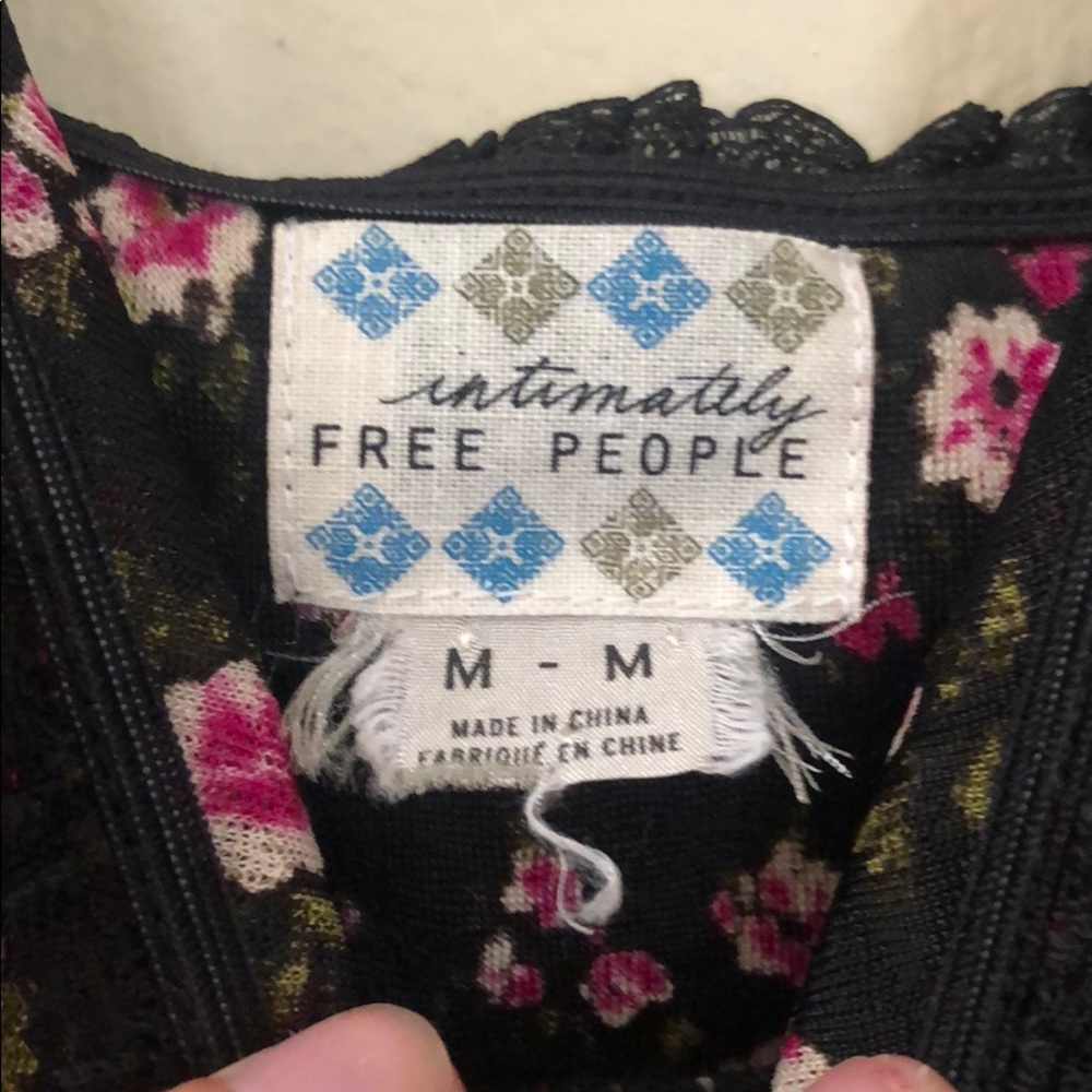 Free People Intimately Floral Black Lace Dress - Picture 7 of 8